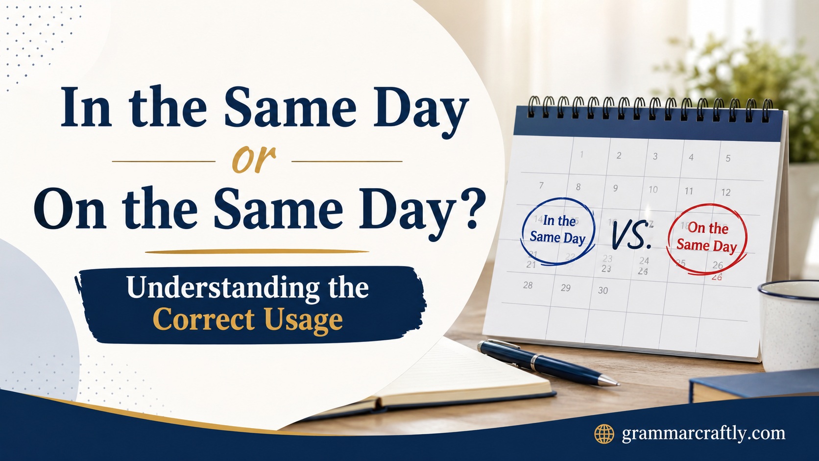 In the Same Day or On the Same Day