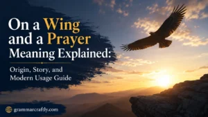 On a Wing and a Prayer Meaning Explained