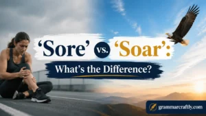 ‘Sore’ vs. ‘Soar’