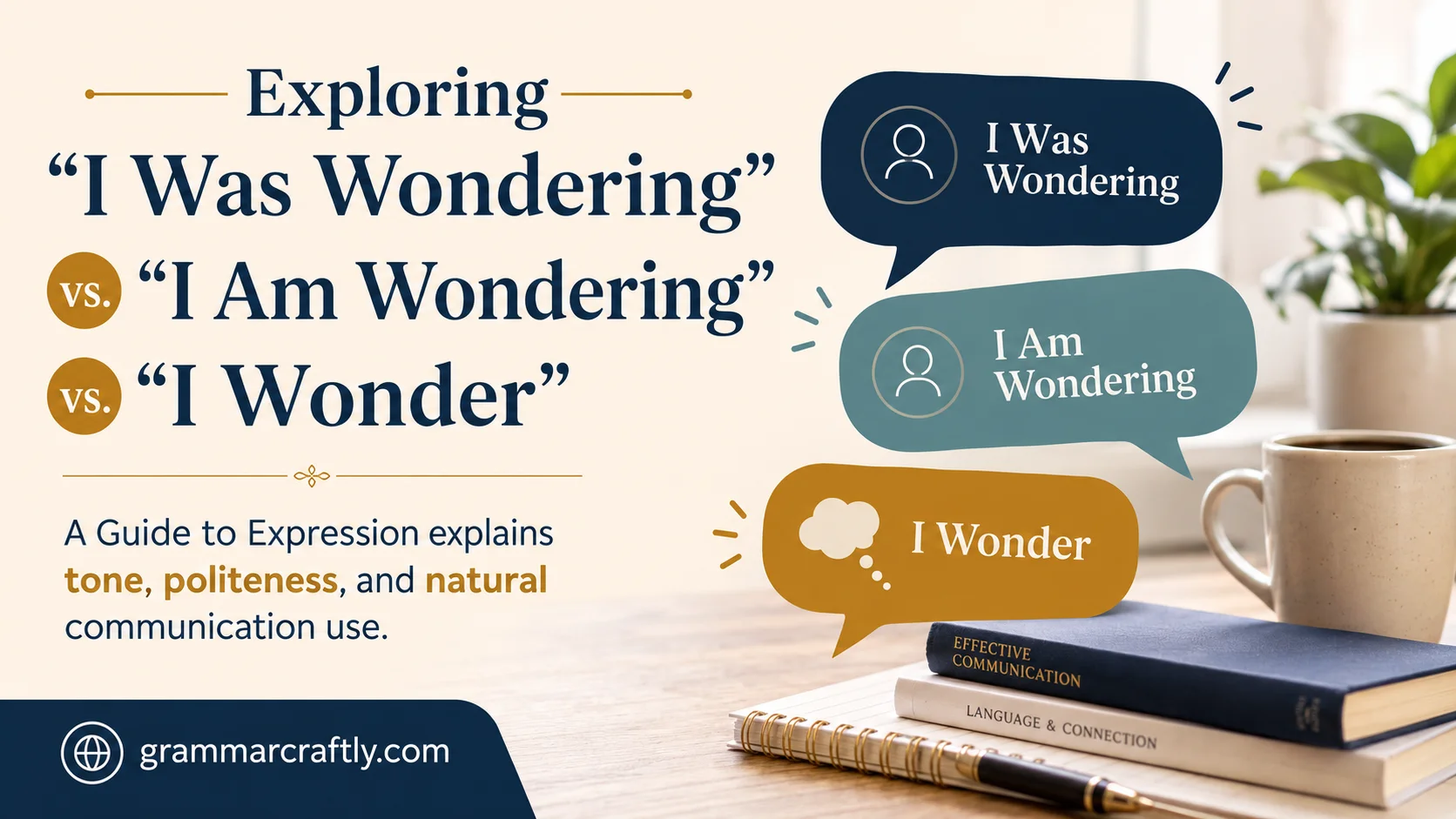 “I Was Wondering” vs. “I Am Wondering” vs. “I Wonder”