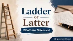 Ladder or Latter