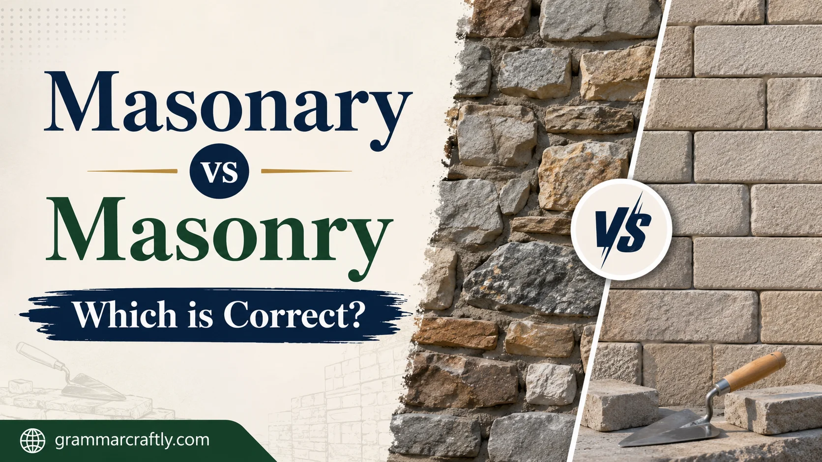 Masonary vs Masonry