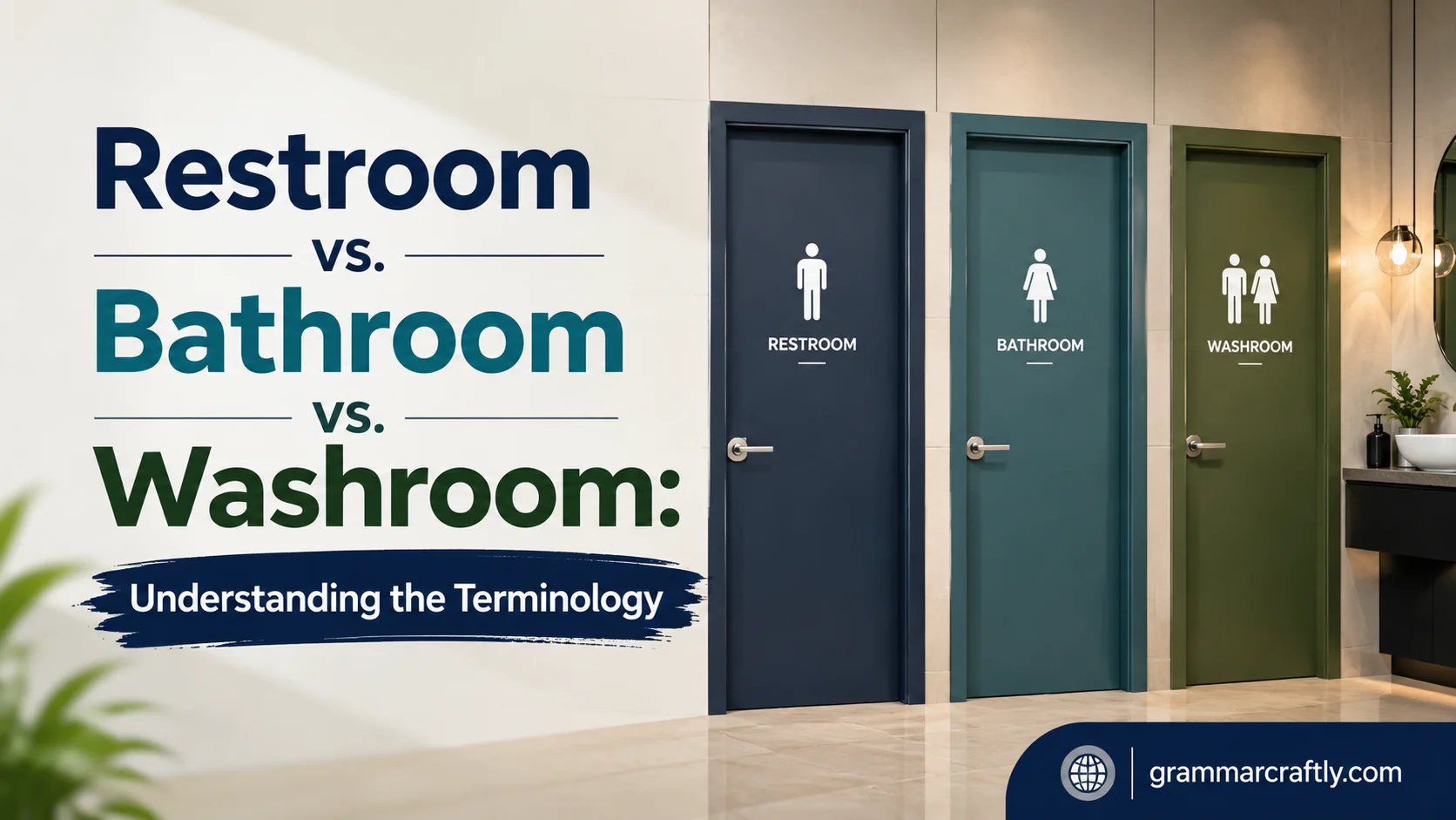 Restroom vs. Bathroom vs. Washroom