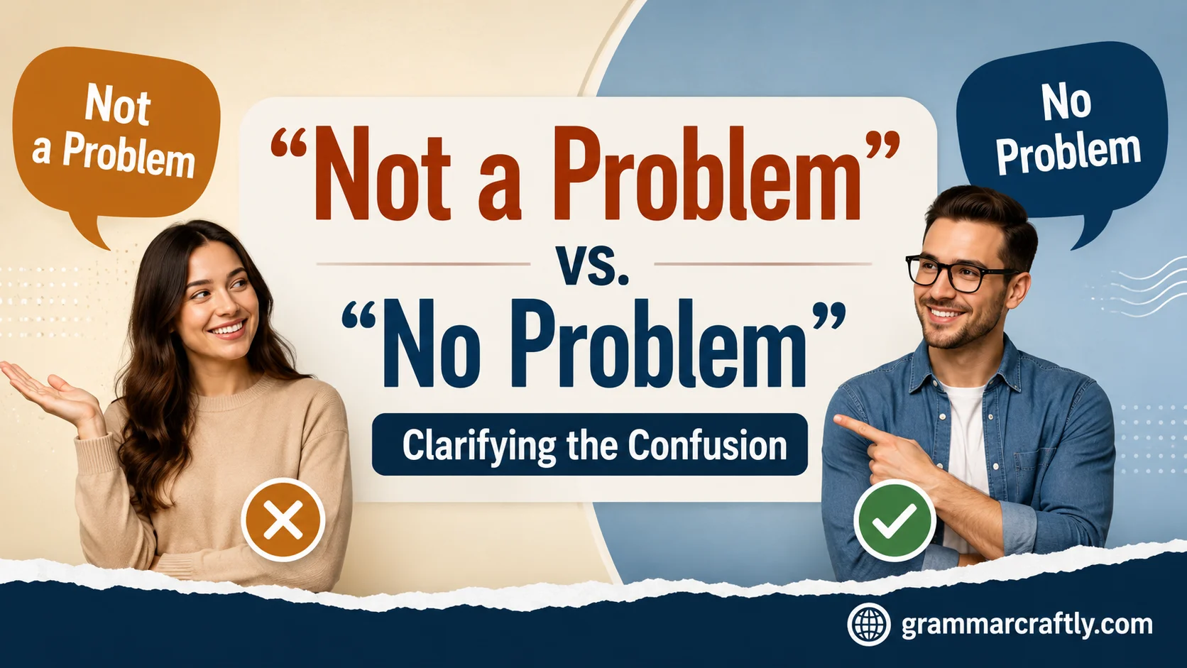 “Not a Problem” vs. “No Problem”:
