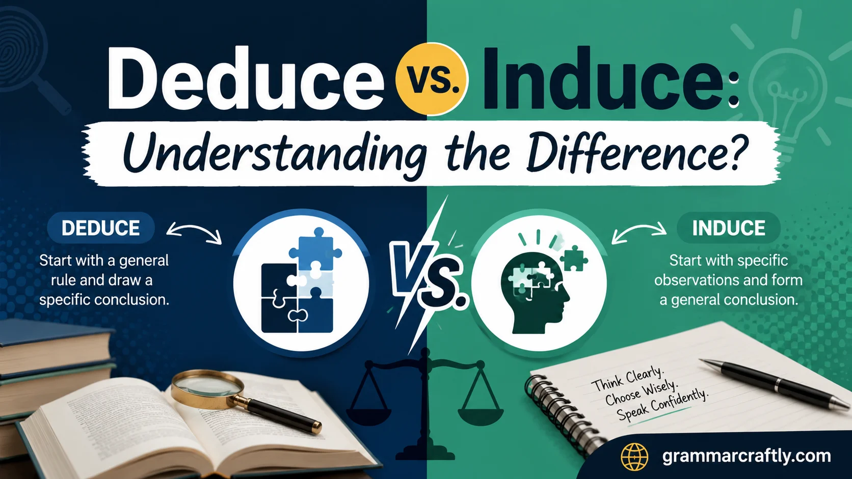 Deduce vs. Induce: Understanding the Difference?