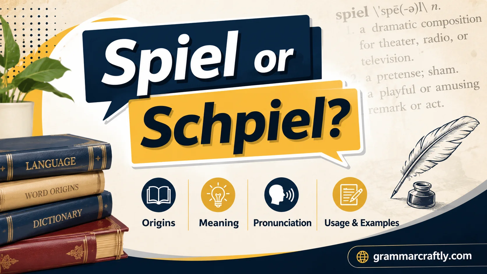 Spiel or Schpiel? Origins, Meaning, Pronunciation,