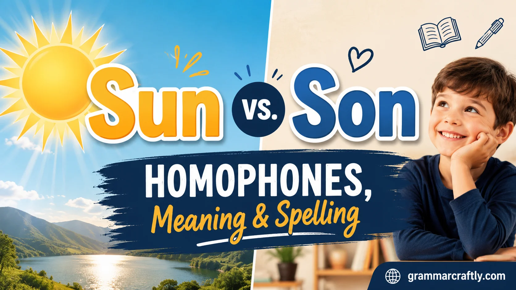 Sun vs. Son Homophones