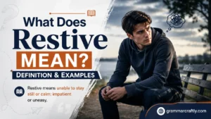 What Does Restive Mean? Definition & Examples