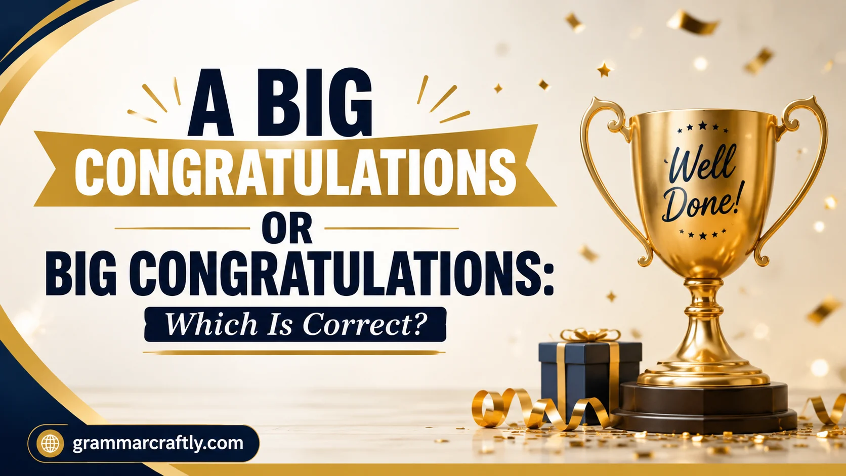 A Big Congratulations or Big Congratulations: