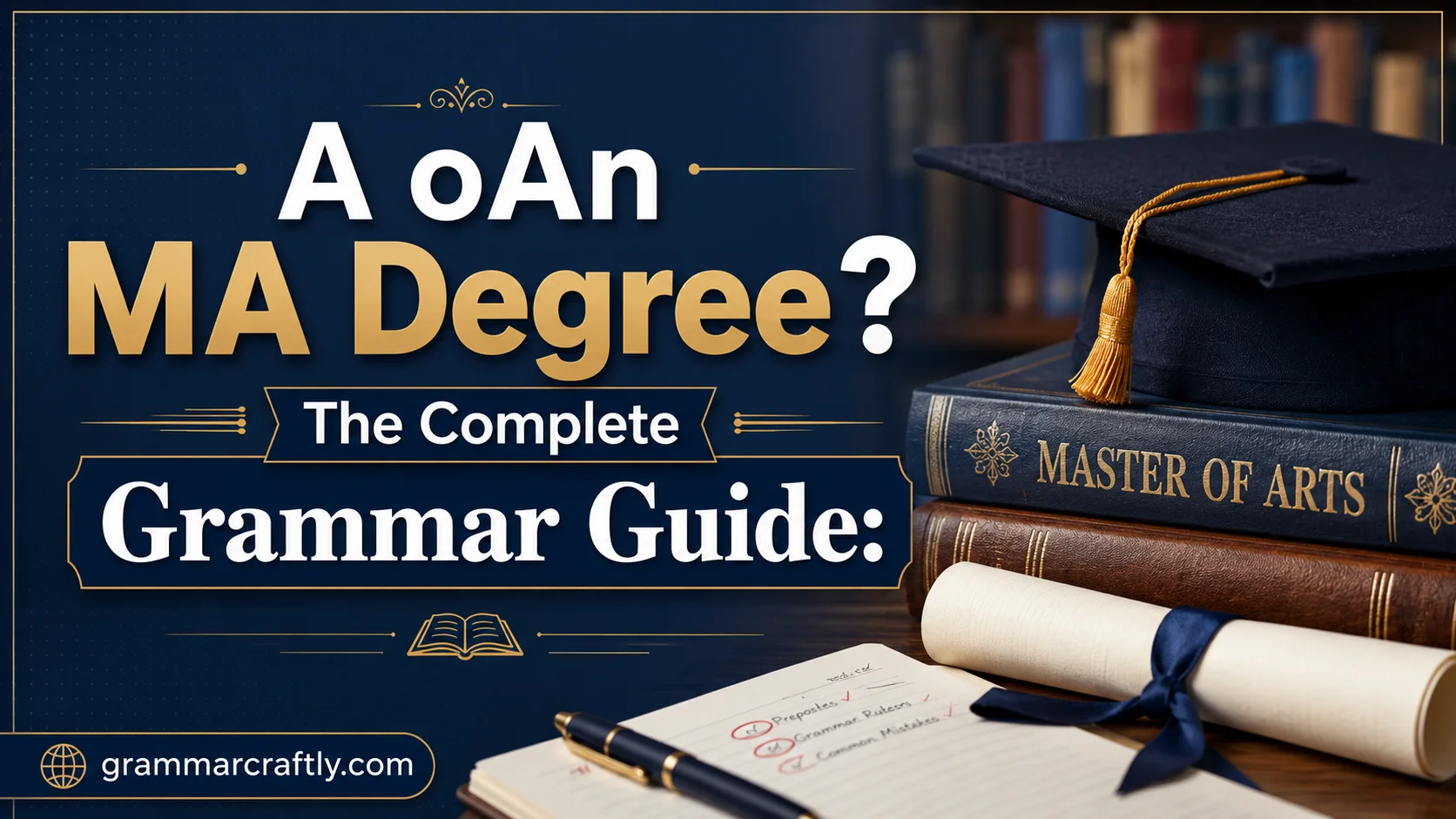 A oAn MA Degree? The Complete Grammar Guide: