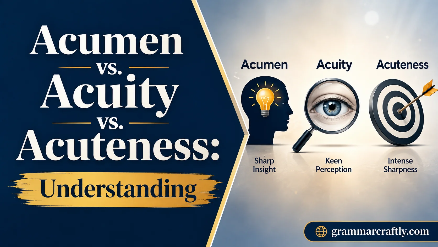 Acumen vs. Acuity vs. Acuteness: Understanding