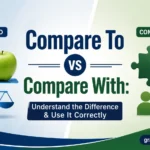 Compare To vs Compare With: