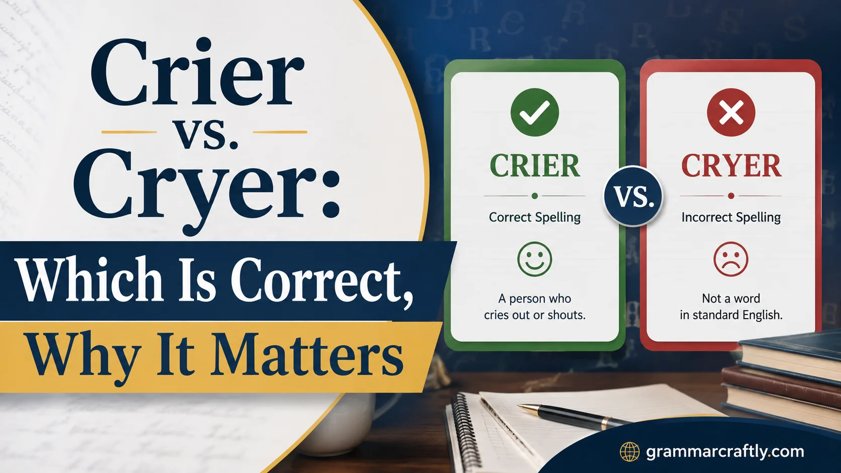 Crier vs. Cryer: Which Is Correct, Why It Matters