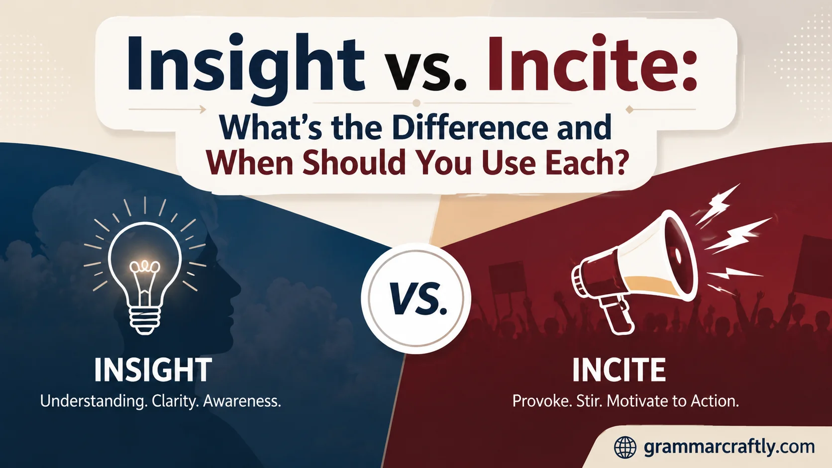 Insight vs. Incite: What's the Difference and When Should You Use Each?