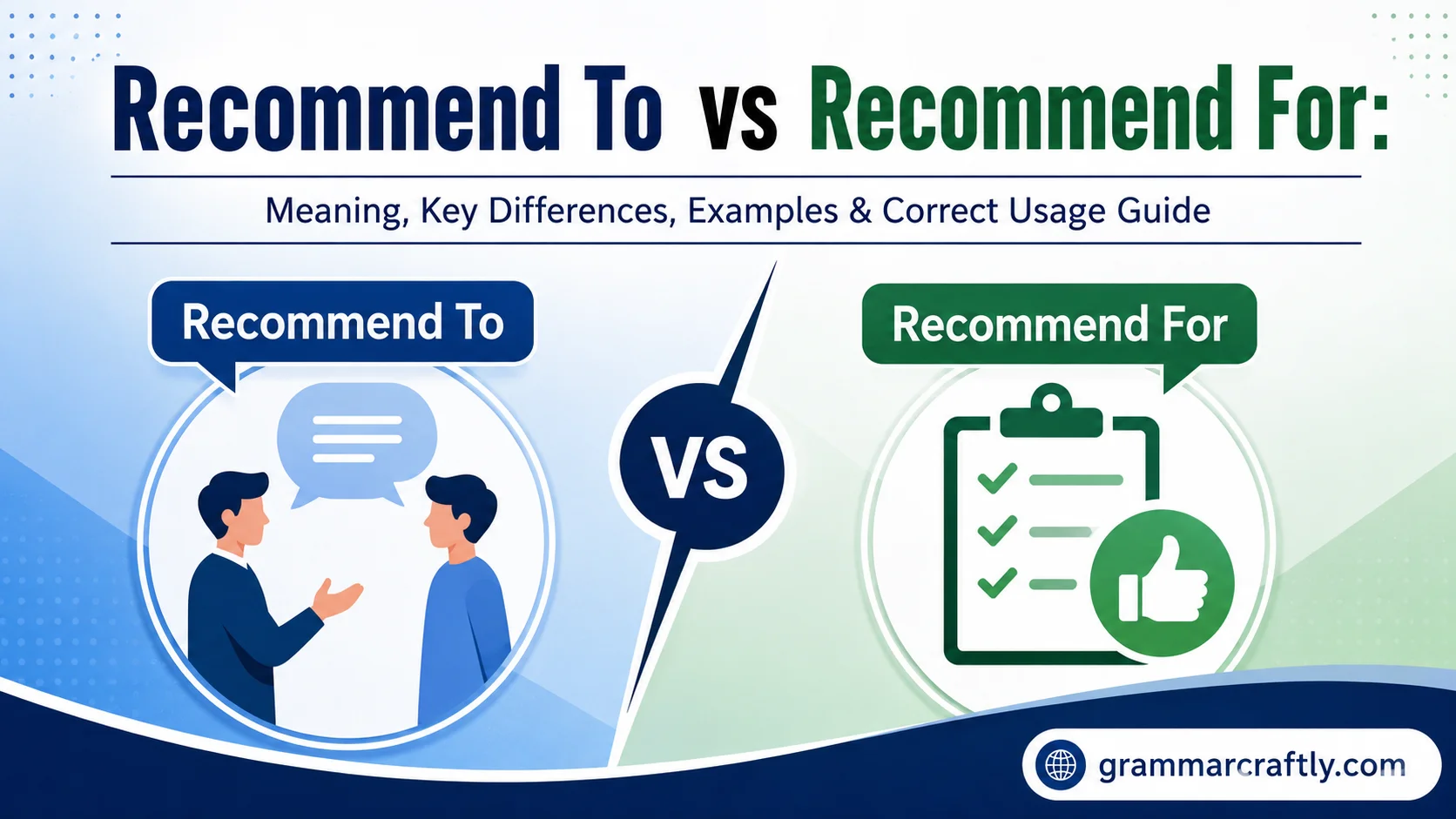 Recommend To vs Recommend For:
