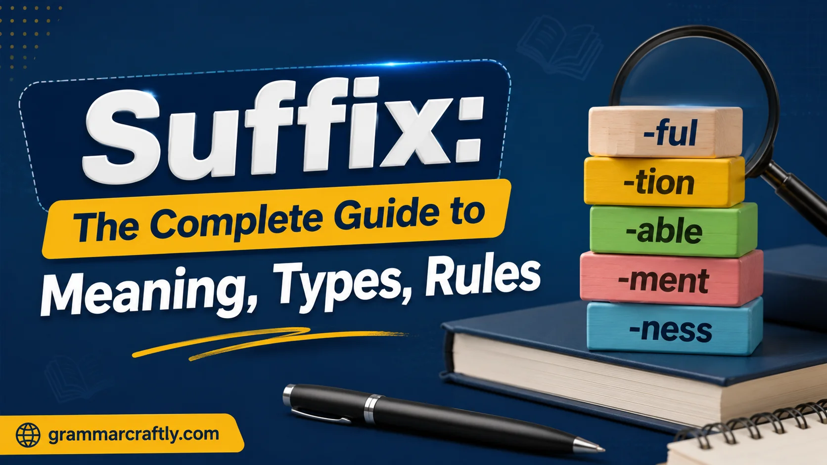 Suffix: The Complete Guide to Meaning, Types, Rules