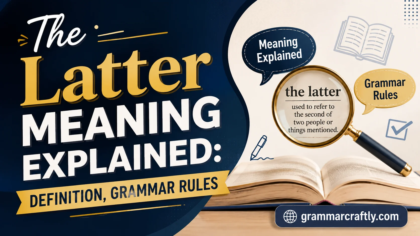 The Latter Meaning Explained: Definition, Grammar Rules